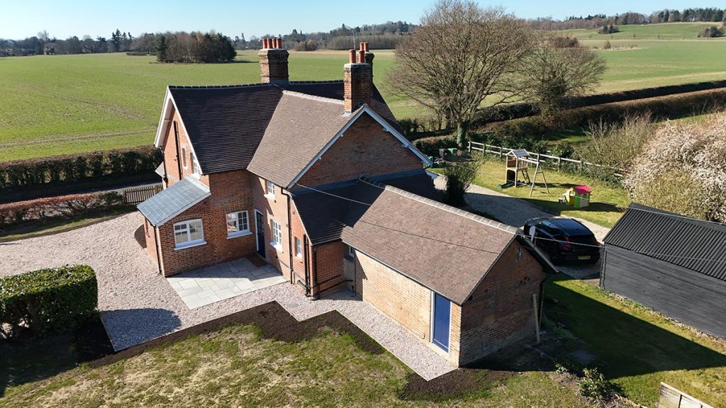 Chalkpit Cottage Aerial Shot