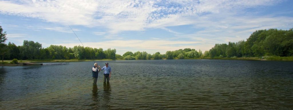 Fishing lake at Englefield Estate
