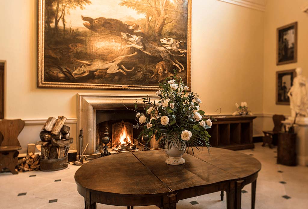 Painting in The Entrance Hall at Englefield Estate