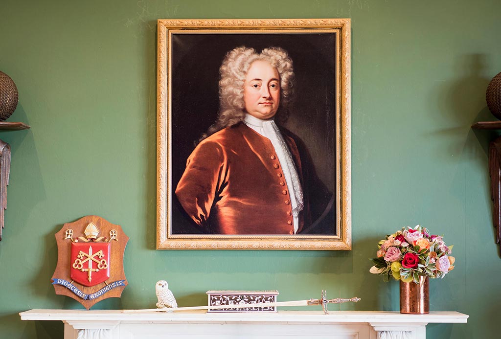 Historic Benyon painting in Governors Room at Englefield Estate