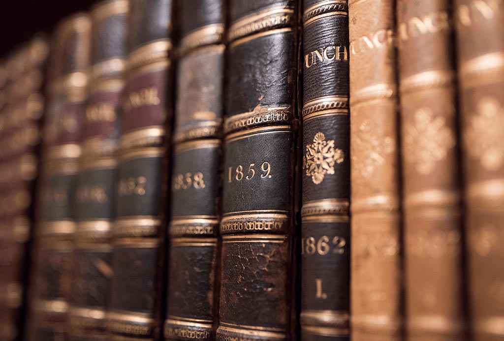 Books in The Library at Englefield Estate