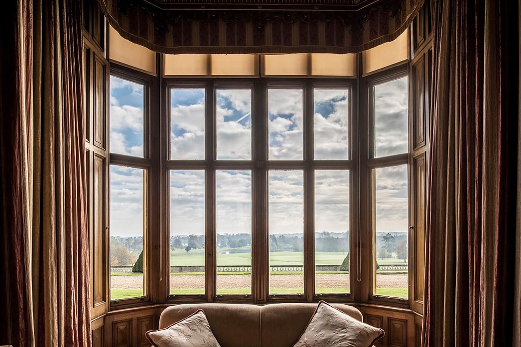 View from The Library at Englefield Estate