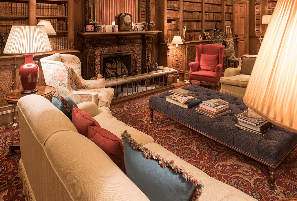 Cosy Seating in The Library at Englefield Estate