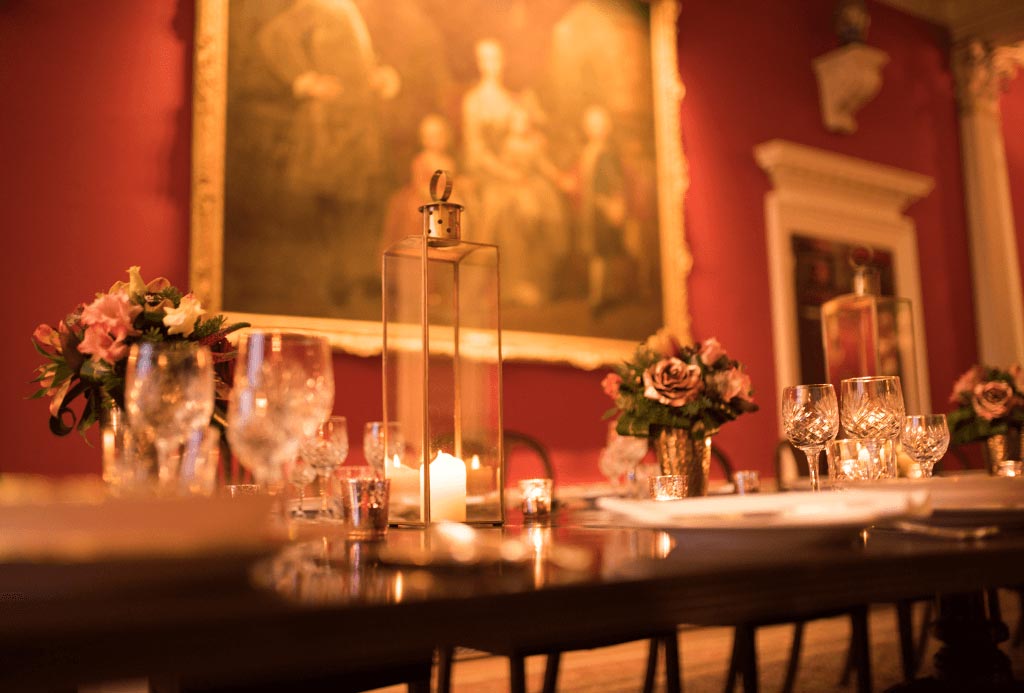 Painting in The Dining Room at Englefield Estate
