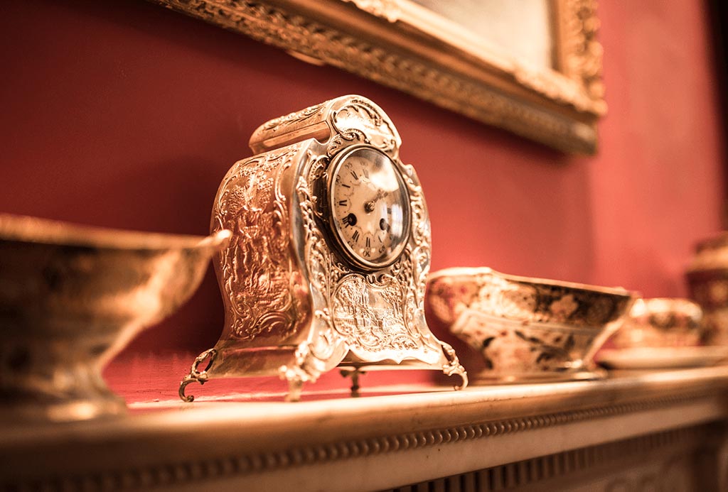 Clock in The Dining Room at Englefield Estate