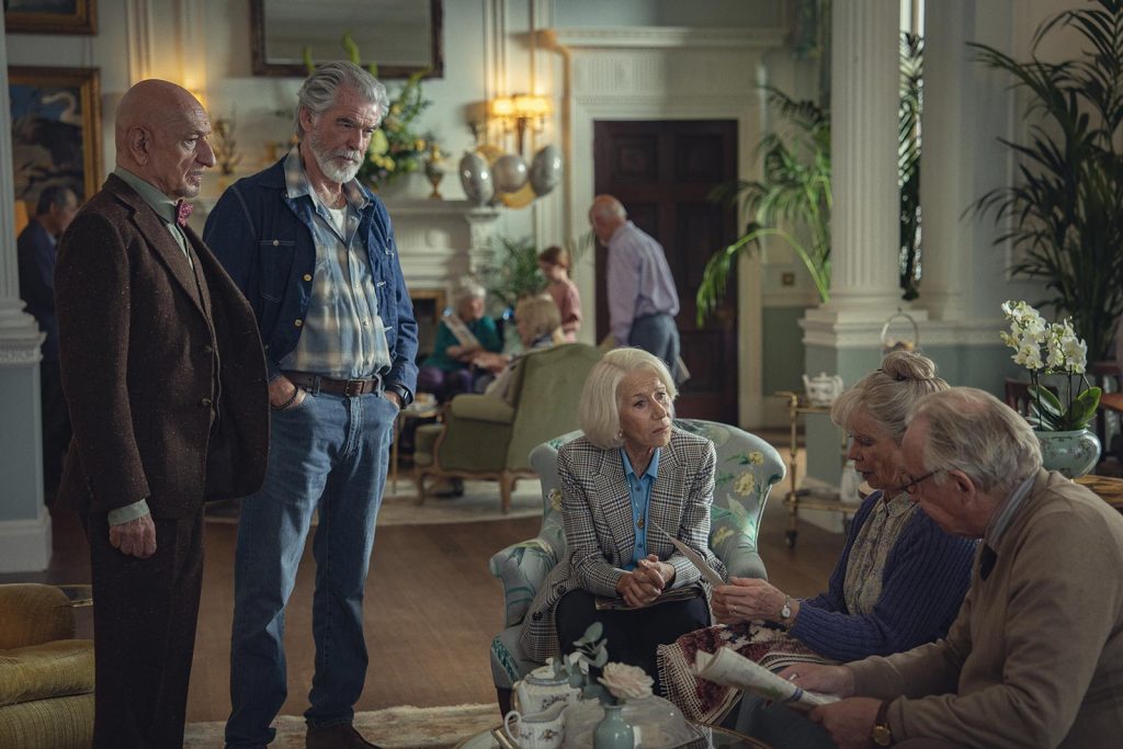 Thursday Murder Club screen at Englefield House