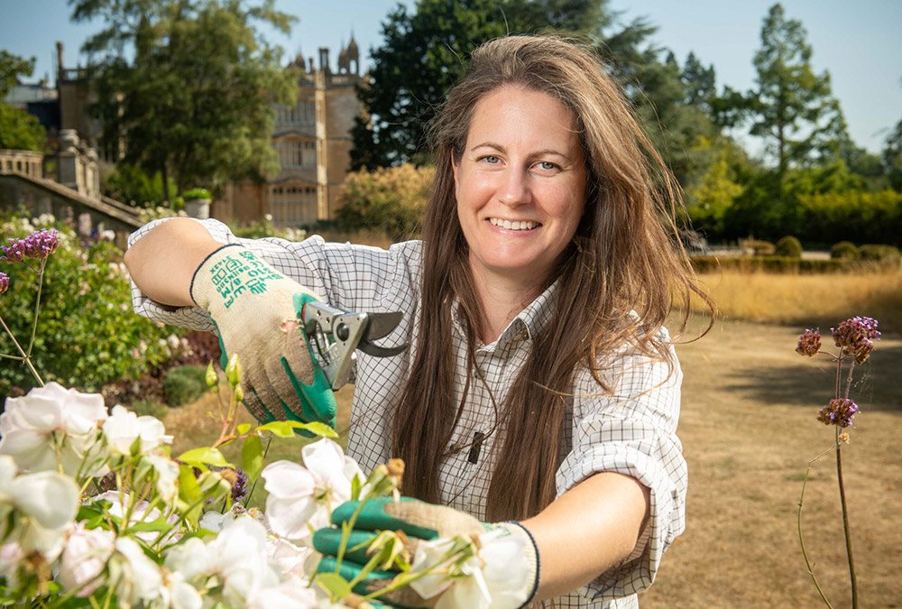 Lucy Baker Head Gardener at Englefield Estate